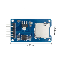 Module de carte SD interface SPI module de lecteur/graveur de carte TF avec puce de conversion de niveau