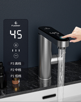 Nouvelle conception, robinet électrique chromé en acier inoxydable, moderne, à capteur tactile, à montage sur plan, pliable, rotatif, multifonctionnel, 360 degrés, pour chambre à coucher