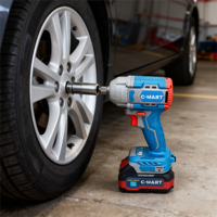 Juego de Llaves de Impacto Inalámbricas Profesionales de 21 V para Bricolaje, Juego de Herramientas de Reparación de Automóviles y Motocicletas con Motor Sin Escobillas de Alto Torque