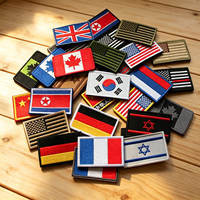 Écussons de drapeau brodés personnalisés, écussons tactiques à coudre pour vestes, sacs à dos, chapeaux, badge moral