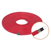 BTV XTVR HTV QTVR HWAT 14mmph 25W/30W/35 W/m Cable de seguimiento de calefacción autorregulable de ancho