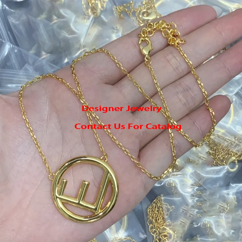 Fashion 18K Gold Plated Cuba Chain Designer Necklace Women Famous Brand Stainless Steel Necklace Jewelry