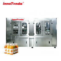 Machine de remplissage 3-en-1 Qingzhou Tongda 32-32-10, 12000 BPH, pour bouteilles en plastique, équipement de remplissage de jus concentré