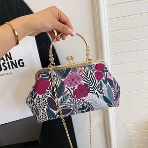 Evening Bag Frame Shape Embroidered Floral Print Women's Handbag Crossbody Shoulder Bag High Quality Summer 2023 - Product Image 2