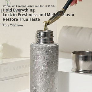 DILLER Titanium <strong>Bottle</strong> Eco-Friendly Gift Box 420ml Coffee Tumbler <strong>Luxury</strong> Insulated <strong>Water</strong> <strong>Bottle</strong> for Kids Vacuum <strong>Bottle</strong> Type - Product Image 2