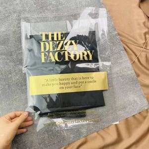 Bolsa OPP con Logotipo Dorado Impreso, Bolsa de Plástico Personalizada para Ropa, Bolsa para Empacar Jeans y Camisetas para Mujer, Bolsa para Boutique - Product Image 3