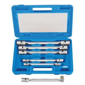 FERVI - 0340S Jeu de clés à douille à double tête (6 pièces) -EAN 8012667340964 CLÉS COMBINÉES À DOUILLES. CLÉS - Product Image 1