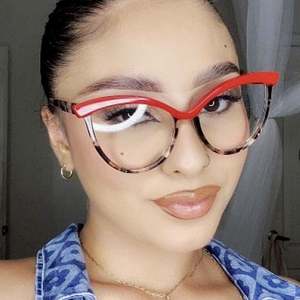 Gafas Ópticas con Logotipo Personalizado, Montura TR90 Vintage 2025, Transparentes, Anti Luz Azul, Doble Color, Ojo de Gato, para Mujer - Product Image 3