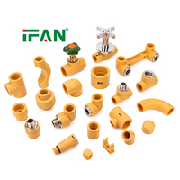 IFAN – Raccords et tuyaux PPR de diverses tailles disponibles (20-63 mm) – Coude, Té, Raccords PPR couleur jaune