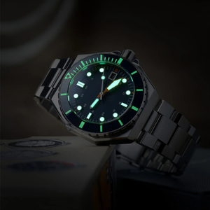 Reloj de Pulsera para Hombre, Mecánico, de Acero Inoxidable, Resistente al Agua, con Caja de Zafiro, Movimiento Automático, Súper Luminoso, con Calendario - Product Image 6