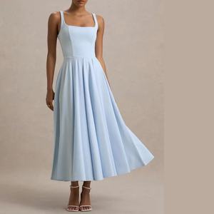 Nouvelle Robe Midi Femme OEM Tendance et Élégante Style Décontracté Ample et Confortable Robes Scintillantes pour Femmes - Product Image 1