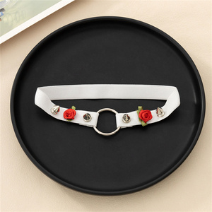 Nouveau Sexy réglable cuisse jarretières personnalisé bande élastique jarretière O anneau Rivet mariage filles fleur jambe jarretière ceinture - Product Image 6