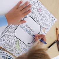 Livre de coloriage A5 personnalisé noir et blanc pour enfants avec reliure parfaite, papier fantaisie, impression offset, pack anti-stress