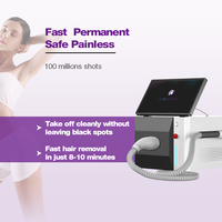 Mesin Penghilang Bulu Laser Dioda 4 Panjang Gelombang Cepat Permanen Portabel 755 808 940 1064nm Sistem Pendingin Ganda Sertifikat CE