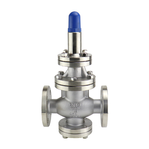 Válvula de reducción manual de acero inoxidable de alta temperatura con brida de pistón piloto Y43W-16P - Product Image 1