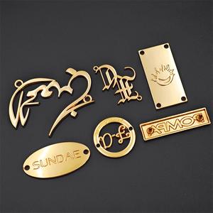 Nổi Abaya Thiết Kế Kim Loại Quần Áo Nhãn Thương Hiệu Tùy Chỉnh Tấm Kim Loại Thẻ Túi Xách Kim Loại Tùy Chỉnh Logo Cho Túi Quần Áo Quần Áo - Product Image 3