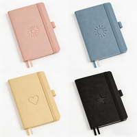 Carnet à couverture rigide personnalisé de qualité supérieure avec porte-stylo, journal quotidien en cuir et tissu, planificateur personnalisé OEM pour le bureau, l'école ou comme cadeau