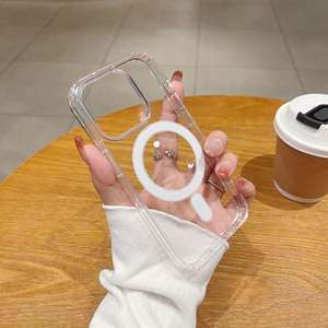 Coque transparente magnétique <span class=keywords><strong>Magsafe</strong></span> pour <span class=keywords><strong>iPhone</strong></span> 14/<span class=keywords><strong>13</strong></span> <span class=keywords><strong>Apple</strong></span> 16/15, protection interne anti-chute, dissipation de la chaleur, anti-usure, tout inclus - Product Image 4