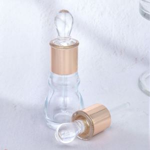 Botella de Vidrio Transparente con Gotero para Aceite Esencial <span class=keywords><strong>Ajmal</strong></span> Dubai de 12 ml, Forma de Calabaza, Portátil para Viajes, Recargable, con Tapa de Diseño Único - Product Image 3