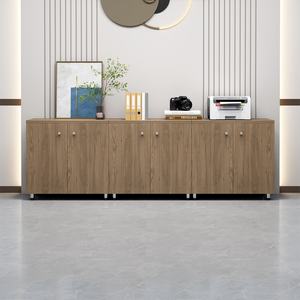 Classeur de bureau à 4 portes démonté de style industriel Classeur bas à deux tiroirs pour la maison et l'école en mélamine - Product Image 3