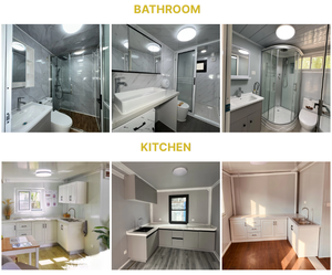 Hai lớp không thấm nước mở rộng đúc sẵn container nhà 2-4 phòng ngủ nhà di động cho nhà bếp sử dụng Tiny nhà đôi - Product Image 4