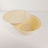 Récipient alimentaire biodégradable jetable 450/550/650/750/1000 ml amidon de maïs matériaux de qualité alimentaire boîtes d'emballage Fast Food