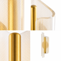 Applique murale moderne en aluminium et acrylique à points, lumière LED à intensité variable, style nordique, 110-220V, chambre à coucher, salon, bureau, hôtel, couloir