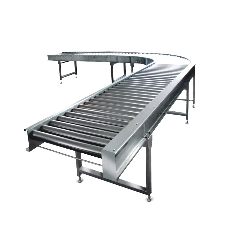 Пищевая косметическая фабрика, индивидуальное применение в промышленности, роликовый конвейерный стол из нержавеющей стали, ленточная система