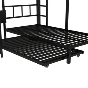 <span class=keywords><strong>Lit</strong></span> mezzanine moderne gain de place avec bureau et armoire pour trois adultes, <span class=keywords><strong>lit</strong></span> superposé en métal avec <span class=keywords><strong>lit</strong></span> <span class=keywords><strong>gigogne</strong></span> pour chambre à coucher - Product Image 5