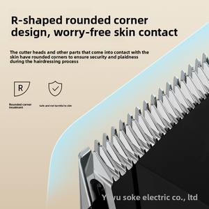 <span class=keywords><strong>Tondeuse</strong></span> à cheveux électrique rechargeable USB pour hommes, nouvelle, pour salon de coiffure, en acier inoxydable, avec lame amovible, outils de coupe - Product Image 4