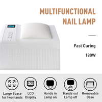 Sèche-ongles LED UV professionnel 180w avec repose-mains