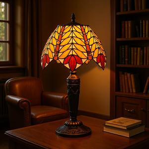 Lámparas de Mesa de Estilo Retro Europeo para Dormitorio, Diseño Creativo de Hoja de Olivo para Sala de Estar, Estudio y Barra - Suministro Directo de Fábrica - Product Image 1