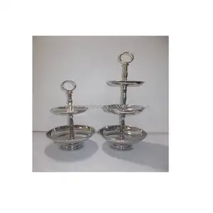 Support à gâteau rond à 3 niveaux en acier inoxydable, écologique, pour mariage, outils de présentation de gâteaux, compatible lave-vaisselle - Product Image 3