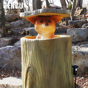 Fait à la main mignon Animatronic dessin animé <span class=keywords><strong>renard</strong></span> modèle intérieur en métal intérieur pour centre commercial aéroport public garderie école maternelle - Product Image 1