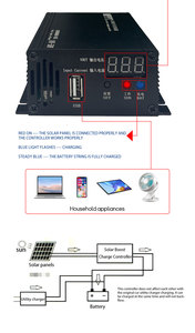 Contrôleur de charge hybride éolien et solaire MPPT SUNCIME pour batteries au lithium et batteries à électrolyte liquide - Product Image 5