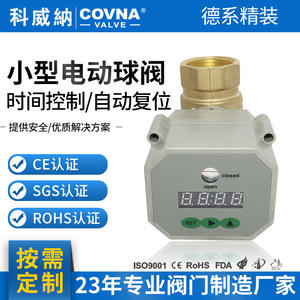 Válvula de Bola Eléctrica COVNA Personalizada de Baja Potencia con Reinicio Automático por Falla de Energía, Control de Tiempo de 4 Minutos, Rosca Eléctrica de Latón - Product Image 5