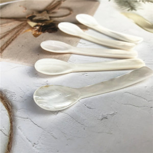 Cuillère de service artisanale en nacre de style européen de luxe, cuillère à caviar, à glace et à beurre haut de gamme, vaisselle élégante - Product Image 5
