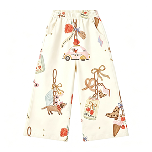 Pantalon décontracté pour filles, personnalisé, en bambou respirant, avec cordon de serrage à la taille, imprimé à carreaux roses, pantalon de détente - Product Image 5