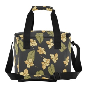 Sac isotherme pour déjeuner hawaïen, imprimé Puakenikeni tendance, sac isotherme portable, sac fourre-tout, impression à la demande - Product Image 2