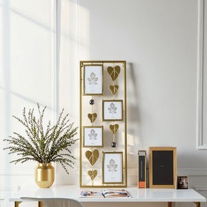 Marcos de Fotos para Fotos Familiares de Estilo Nudista, Fabricación Económica, Marcos de Metal con Flores para Sala de Estar, Juego de 2 - Product Image 5