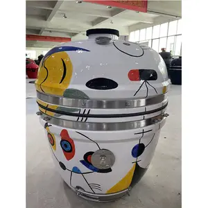 New Arrival Sale Garden Bbq Smoker Egg Kamado Barbeque Charcoal Barbecue Grill Komodo 13 Inch Outdoor