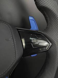 Fibre <span class=keywords><strong>de</strong></span> carbone véritable pour volant, palettes <span class=keywords><strong>de</strong></span> changement <span class=keywords><strong>de</strong></span> vitesse bleues, cuir perforé pour Volkswagen Golf 8 MK8 R GTI CC Passat - Product Image 5