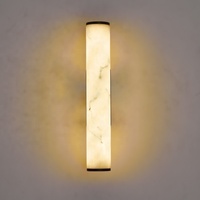 Applique murale LED vintage de style français avec design aspect marbre Appliques murales de chevet haut de gamme Wabi-Sabi pour