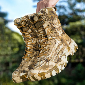 Stivali da Lavoro Vintage in Vera Pelle <span class=keywords><strong>Militari</strong></span> Camouflage Britannici con Punta Alta da Uomo per Primavera/Autunno 2024 - Collezione Transfrontaliera - Product Image 4