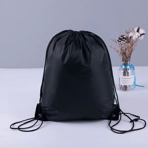 High Quality Custom Size Color Foldable Clothes Storage Shopping Polyester <b>Drawstring</b> <b>Backpack</b> Wholesale for Travel Sport Gym - Product Image 2
