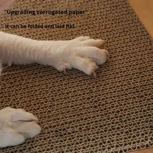 Griffoir pour chat multifonctionnel avec cadre photo <span class=keywords><strong>D</strong></span>écoration murale triangulaire pour chats - Product Image 3