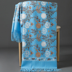 Ethnic Style Hand Embroidered Thickened <strong>and</strong> Enlarged Wool Kashmir Women Winter Cashmere <strong>Shawls</strong> <strong>Wrap</strong> Scarf for Women - Product Image 6