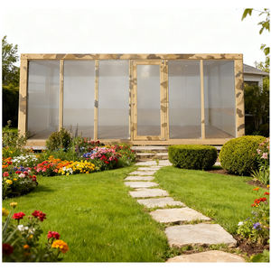 منزل حاويات مسبق الصنع جاهز للتركيب بتصميم مسطح مربع الشكل، مصنوع من ألواح ساندويتش فولاذية بتصميم عصري قابل للتنفس، مناسب للمنازل والمكاتب والمراكز التجارية - Product Image 2