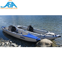 Ensemble de Kayak gonflable pour adultes, bateau de pêche, dérive, plongée sous-marine, avec pompe à Air, pour 2 passager