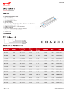 CE/CB/RoHS 30W Alimentation LED à Tension Constante EMC pour Bande LED 170-264V AC-DC 12V 24V IP67 Étanche - Product Image 6